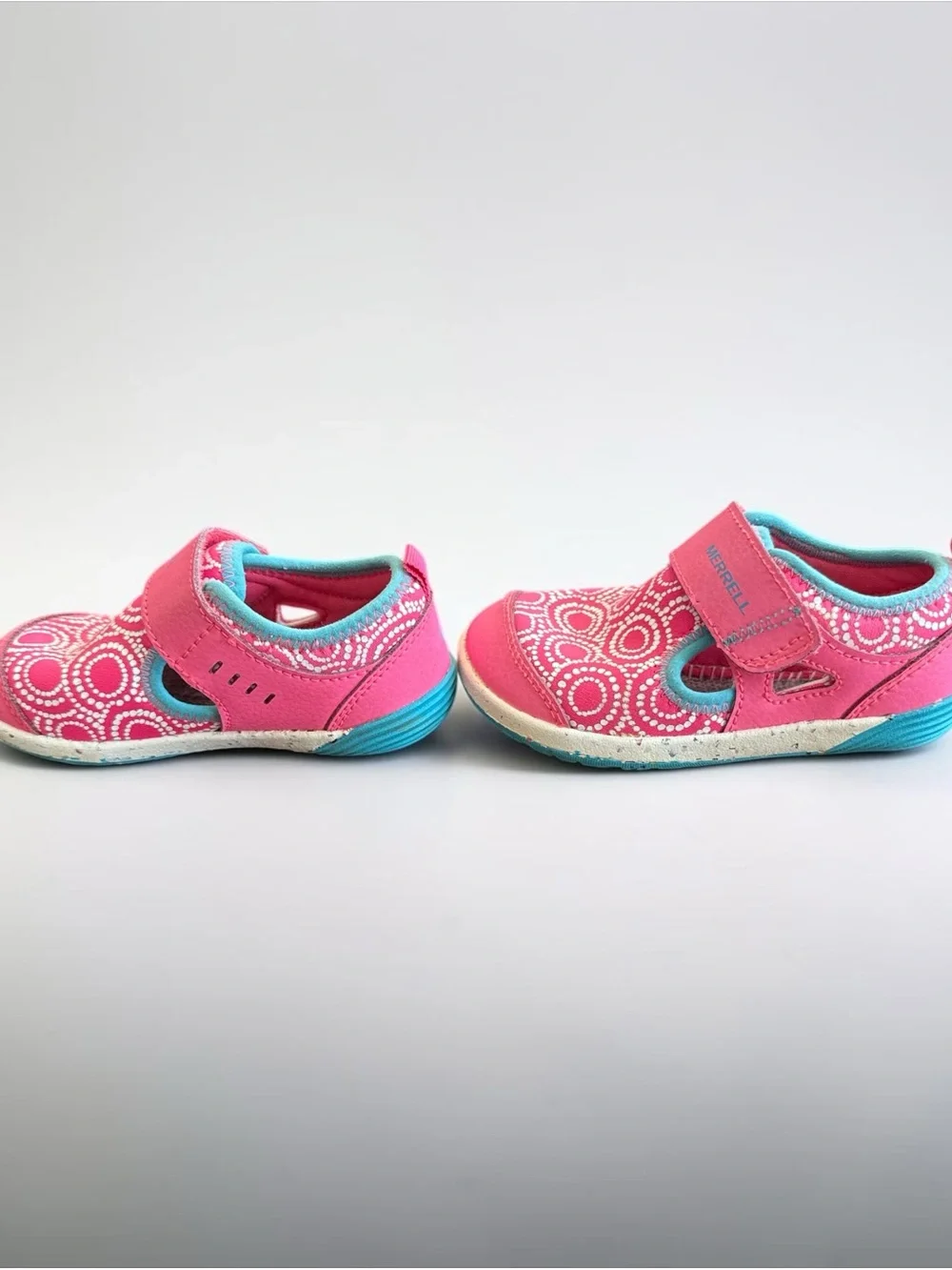 Merrell Kids Bare Steps H2O Chroma Water Shoes Pink Turquoise Size 7 Toddler